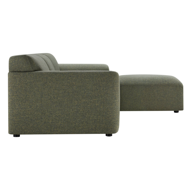 Canapé modulaire rembourré 4 pièces Morell, Tweed chanvre Nathan