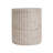 Outdoor/Indoor Lightweight Concrete Side Table,Travertine Finish