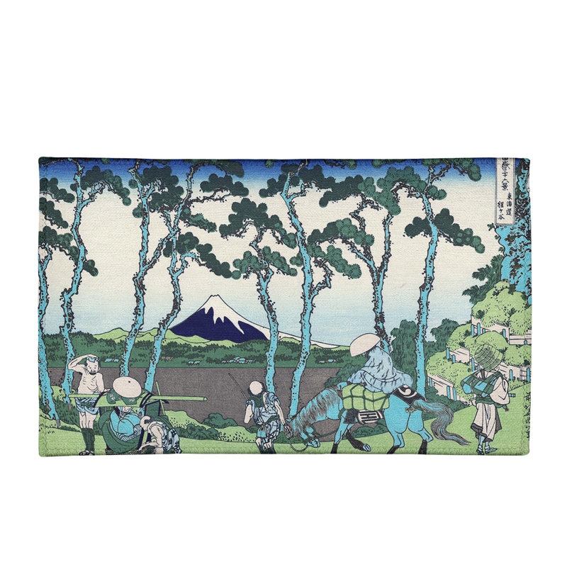 Tapis bleu/vert tokaido hodogaya on the, Rectangle 2 pi x 3 pi