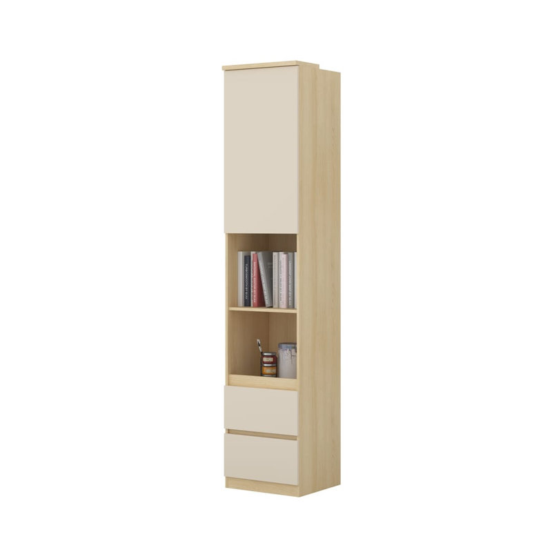 Berenguer 215cm H x 45cm W Composite Bookcase, Beige
