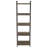 Jamestown Narrow 5 Shelf Open Storage Bookshelf Ash Rustic Grain and Metal Frame-405264869-438255717-438255718