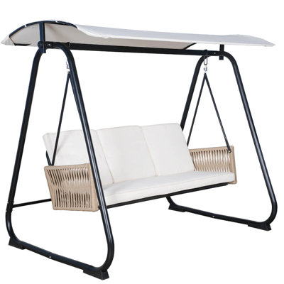  Parker Patio Swing With Canopy Stand