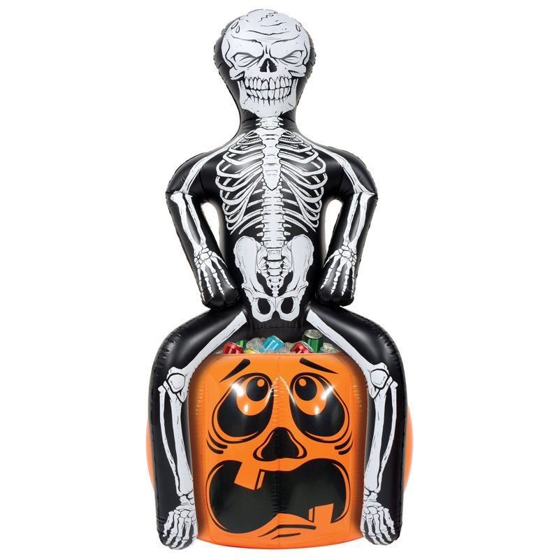 Glacière d'Halloween gonflable pour squelette