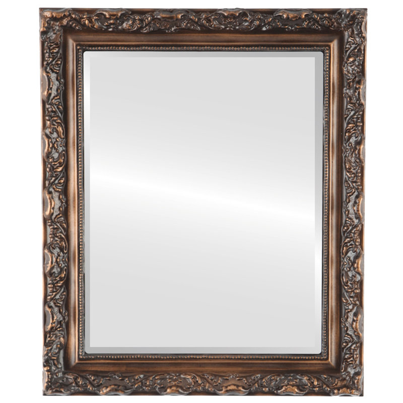 Miroir décoratif biseauté traditionnel Chumasero, 19 po x 15 po