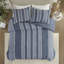 Ensembles de literie en coton de qualité supérieure, très grand confort rayé bleu très grand californien