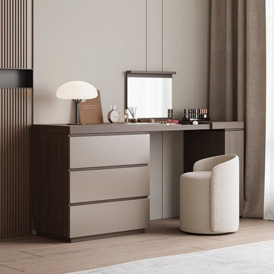 Makeup Vanity with Light mirror,4 drawers,1 chair