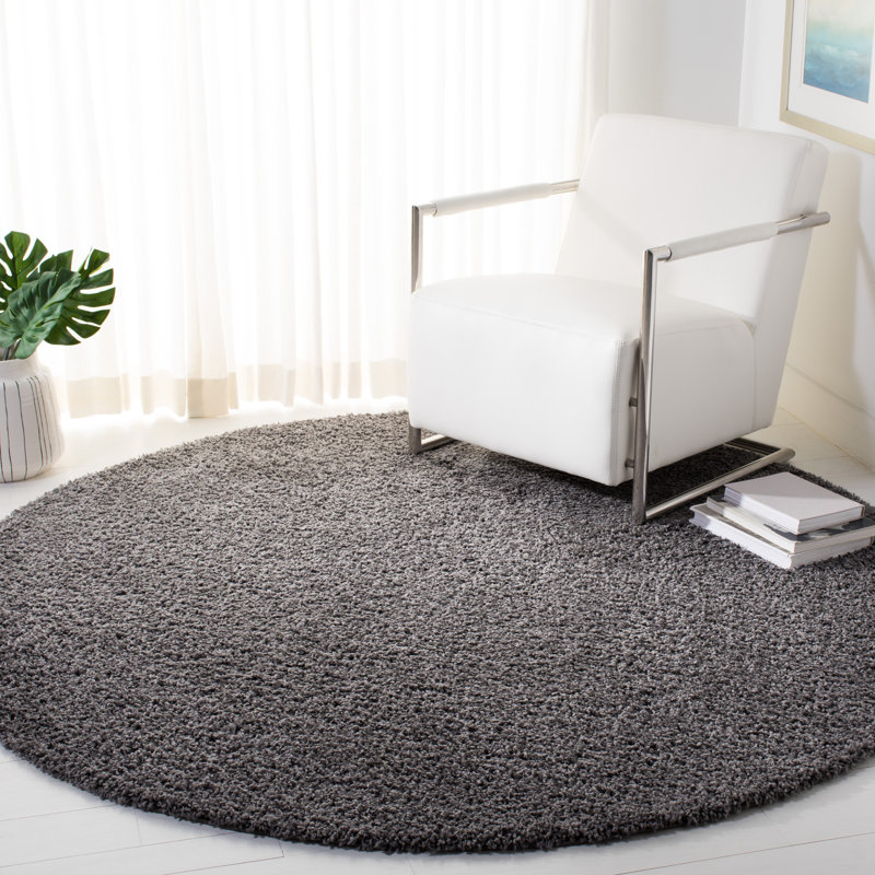 Mowgli Hand Woven Dark Grey Indoor Rug, Round 201 cm