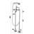 Calliope 3 Handle Floor Clawfoot Tub Faucet with Diverter-61901562
