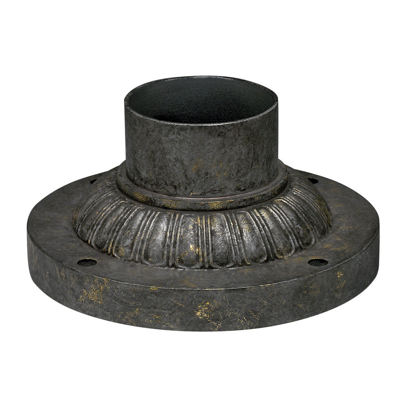 Base de pilier 2 po, Granite noir