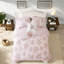 Ensemble d'édredon en microfibre rose