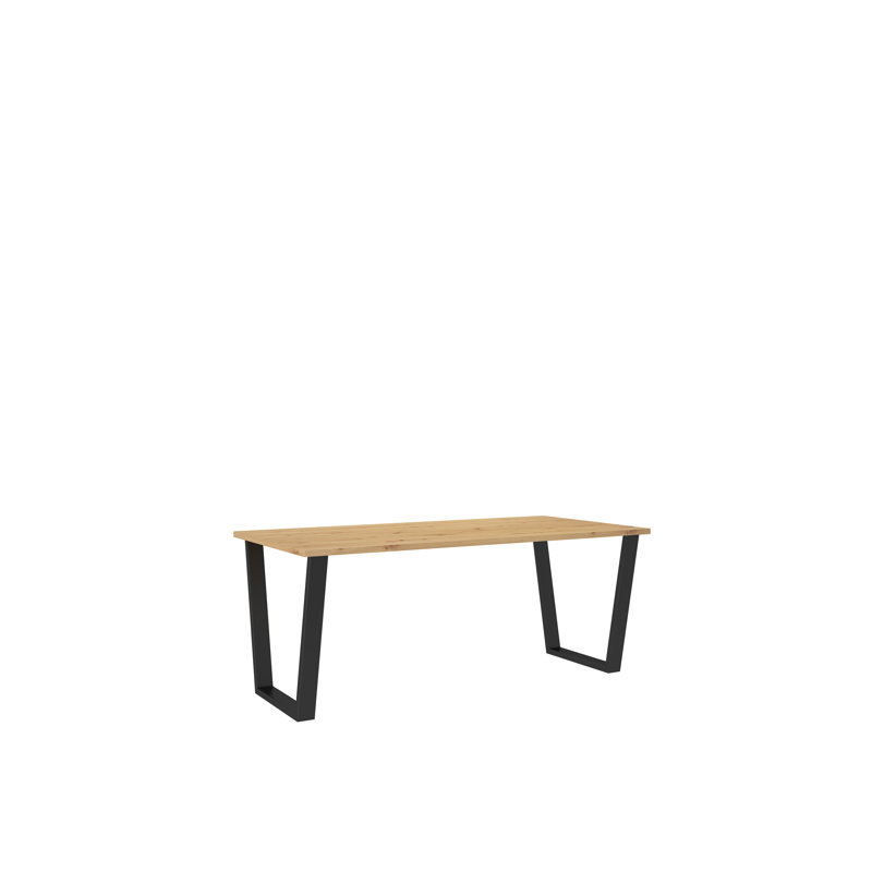 Edlynn Dining Table, Yellow, 75cm H x 185cm L x 90cm W