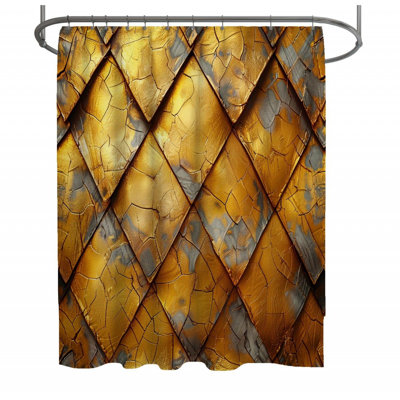 Rideau de douche 11980_ Scales - Décoration de salle de bain texturée