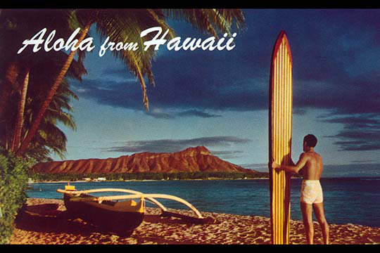 Aloha d’hawaï-reproduction de photo, H 24 po x l 36 po x P 1,5 po