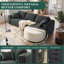 3 Seater Fabric Corner Sectional-128842363-128842366