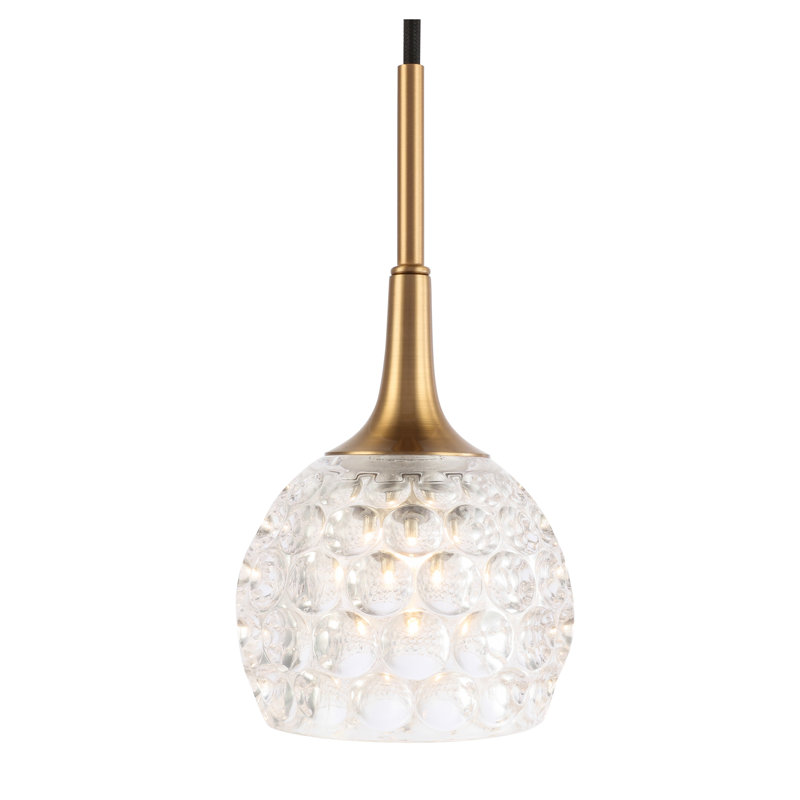 Jerrie 1 - Light Single Pendant, Mercury, Brass, Halogen