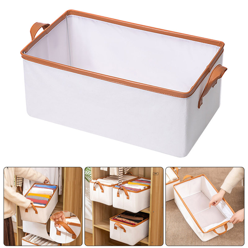 Panier à vêtements, bacs de rangement, fermeture à glissière, rangement pour vêtements, chandail