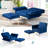 Siemon Velvet Accent Chair with Ottoman-960147855