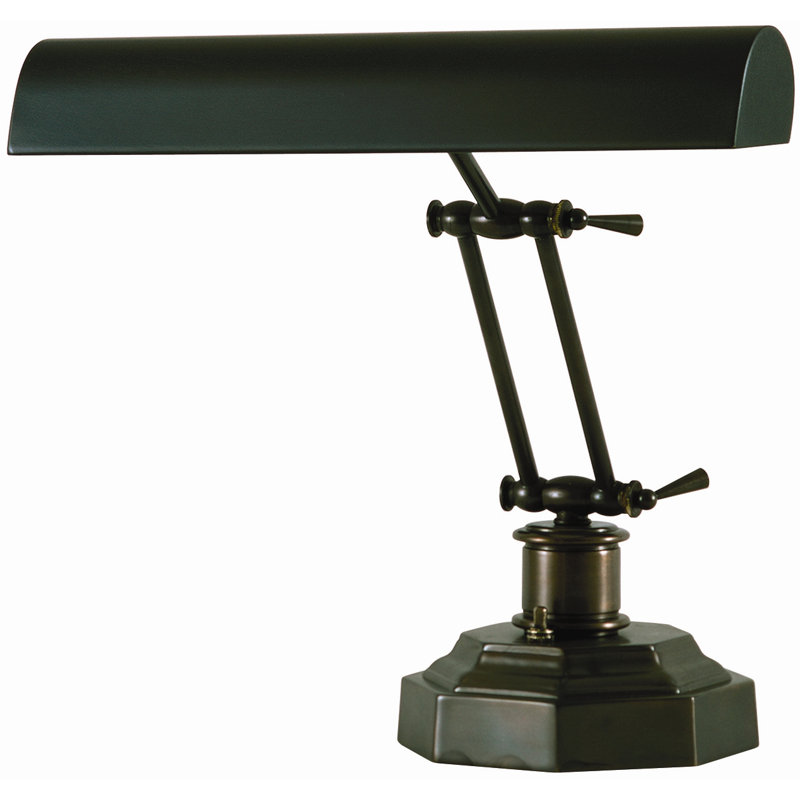 Joellen Metal Piano Lamp, Mahogany Bronze