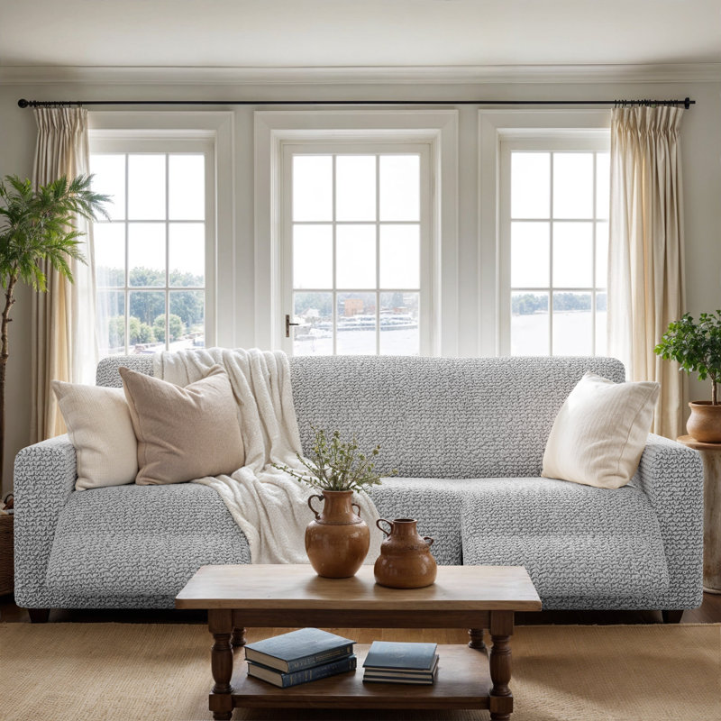 Housse extensible pour canapé inclinable - Facile à nettoyer et durable - Collection Comfort, H 35 po x l 85 po x P 40 po