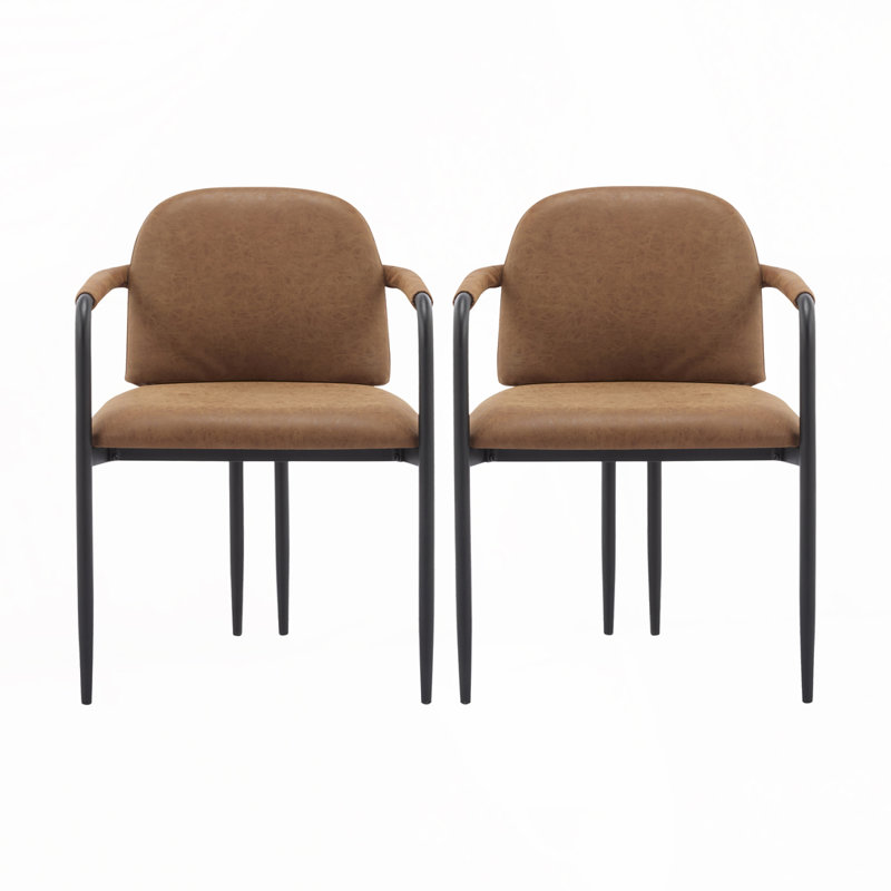 Chaises de cuisine, Brun, Noir
