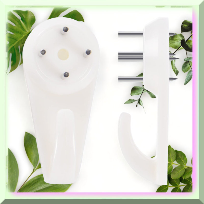 InvisiHang 50 PCS Heavy Duty Wall Hooks for Hard Walls