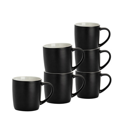 Argon Tableware - Matte Coloured Coffee Mugs - 350ml