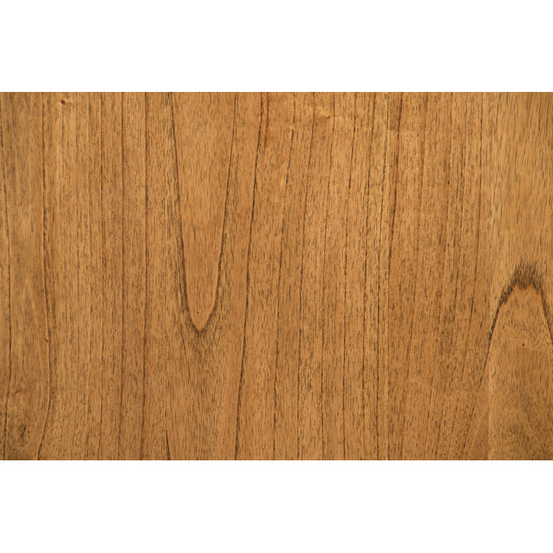 Lit standard en bois massif Haddad, Grand, Teck