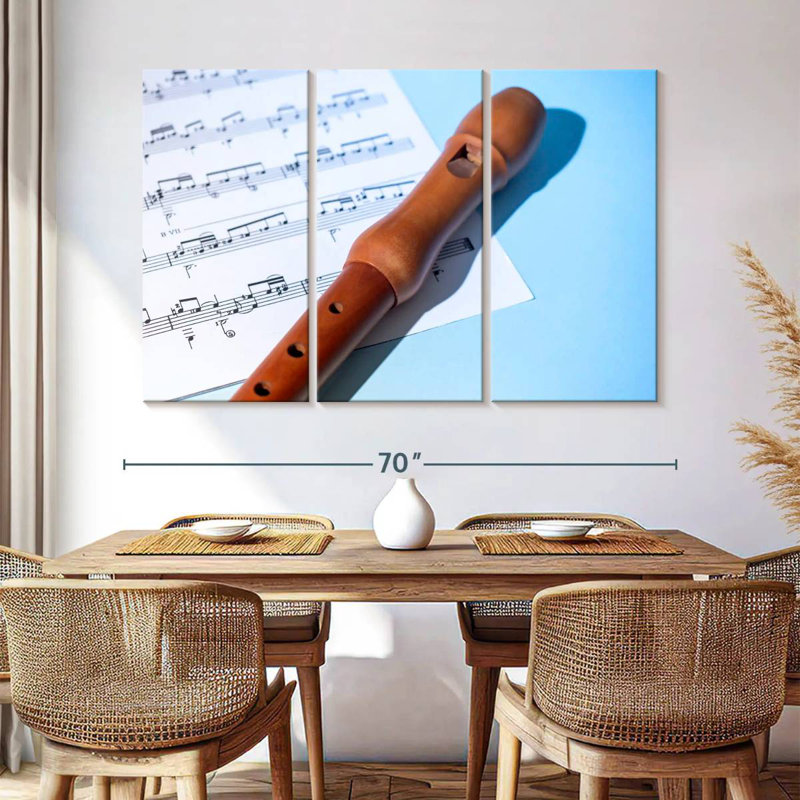 Wooden Recorder, 42" H x 65" W