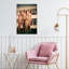 MANNEQUIN FAMILY MOTHER FATHER TWO CHILDREN IN FRONT OF SUBURBAN HOUSE OUTDOOR 1 Piece Wrapped Canvas Wall Art-1600726799