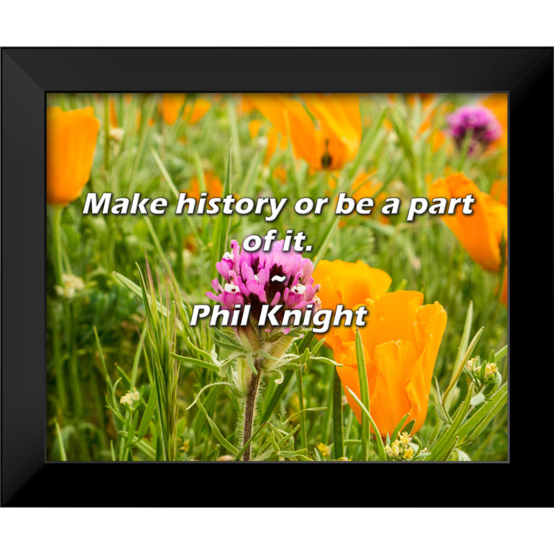 Phil Knight Quote: Make history or be a part of it.