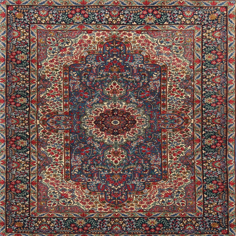 Pagar Oriental Indoor Rug, Square 7'