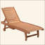 Chaise longue d'extérieur, table de billard intégrée, dossier inclinable pour bronzer / bronzer, roulettes