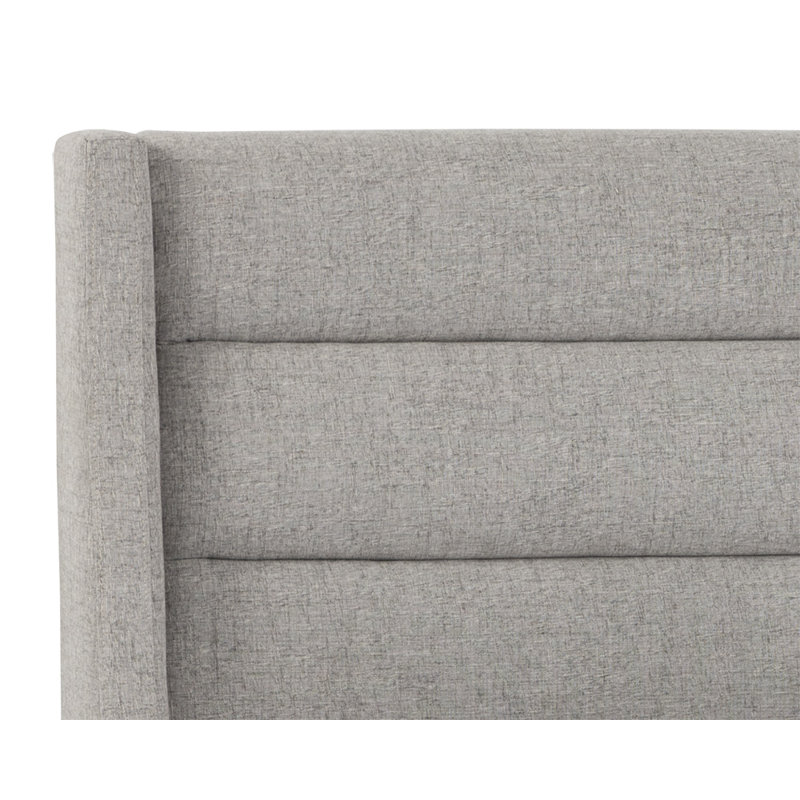 5West Upholstered Bed, Marble, King