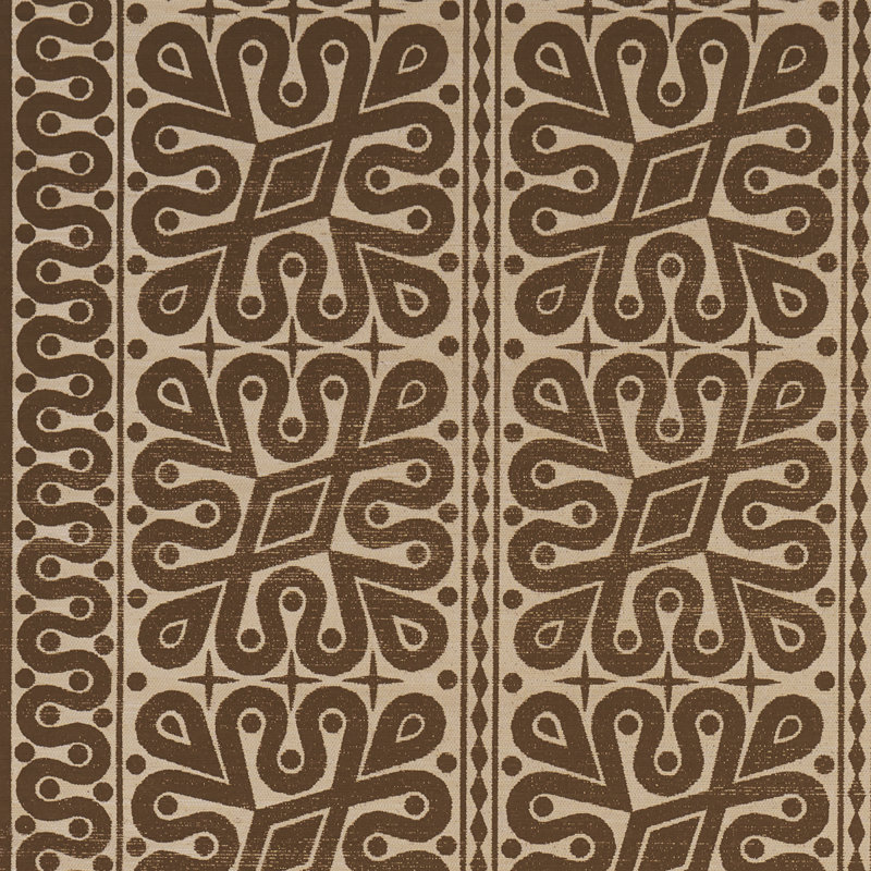 Papier peint Schumacher x Celerie Kemble Borneo, Brun