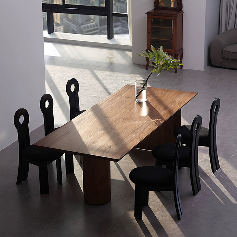 French style solid wood rectangular table, 29.5"H x 102.4"L x 35.4"W