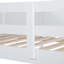 Solid Wood Bunk Bed with Built-in Storage Cabinets, Charging Station, Ladder and Safety Guardrails-20660106