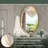 Emmarose Metal Oval Wall Mirror Bathroom Vanity Mirror Accent Mirror-1294108293-1294108292