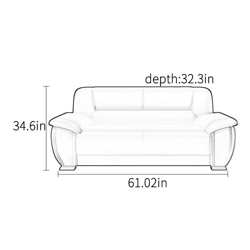 Modern classic high-end office sofa