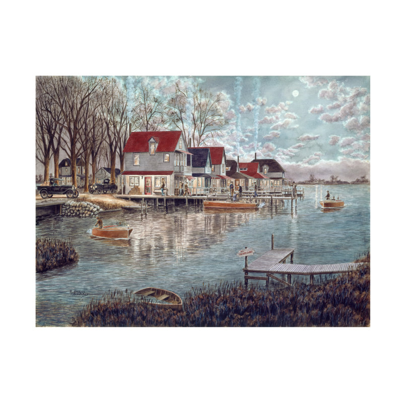 Art sur toile Rum Runners par Stanton Manolakas, H 14 po x l 19 po x P 2 po