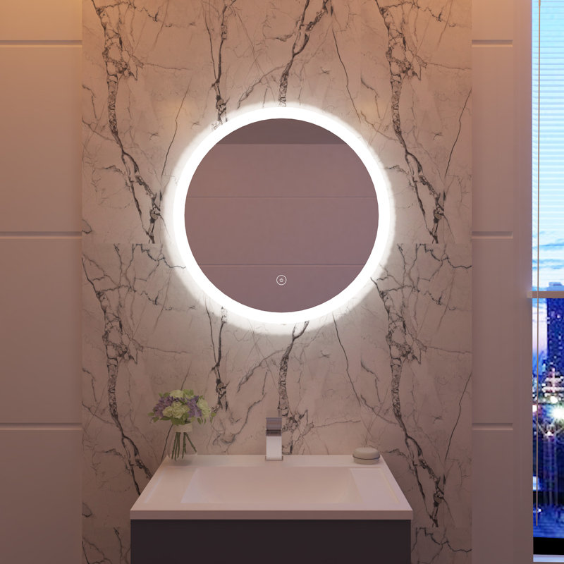 Archuleta Flat Wall Mirror, 60cm H x 60Cm W