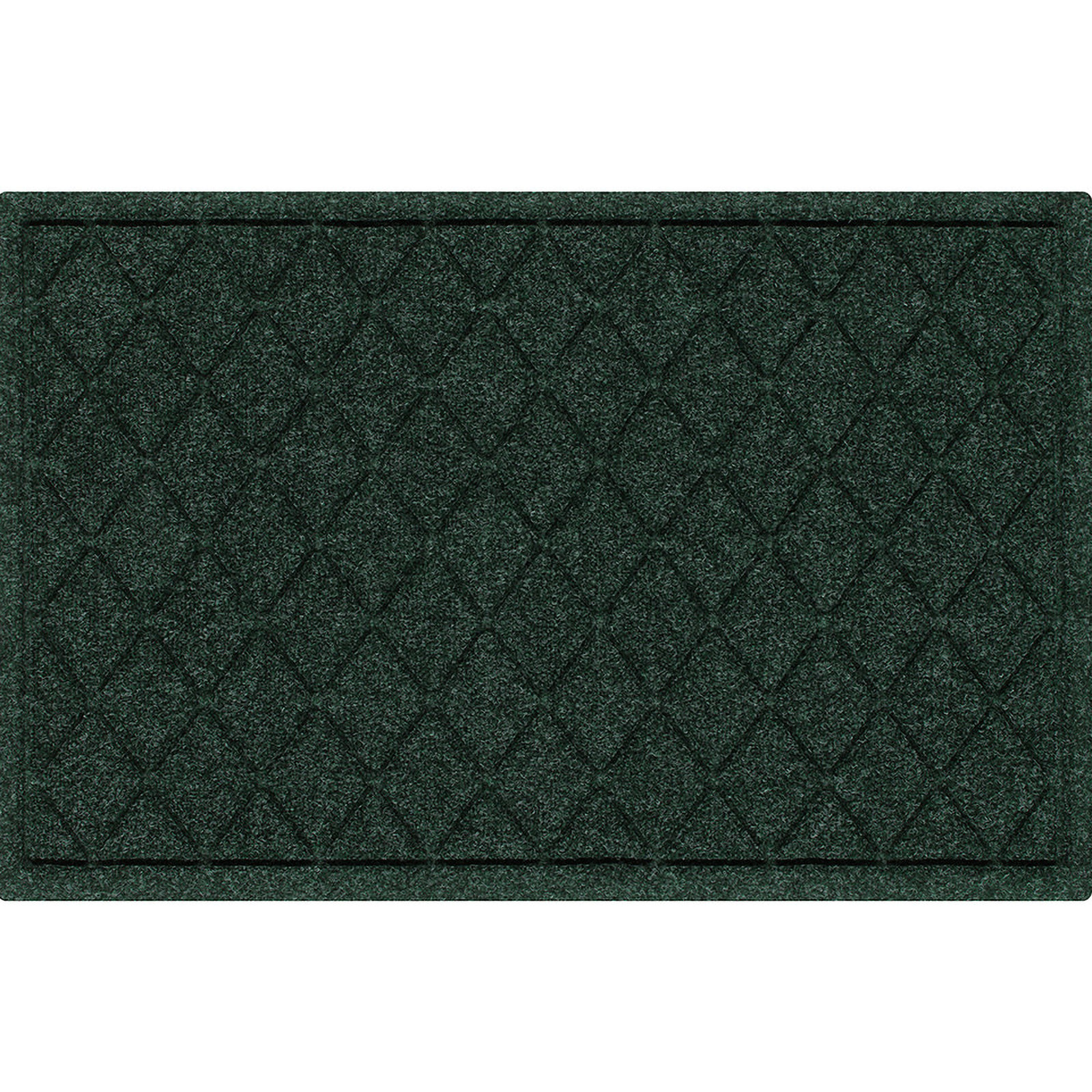 WaterHog Non-Slip Indoor/Outdoor Doormat, Evergreen, Rectangle 24" x 36"
