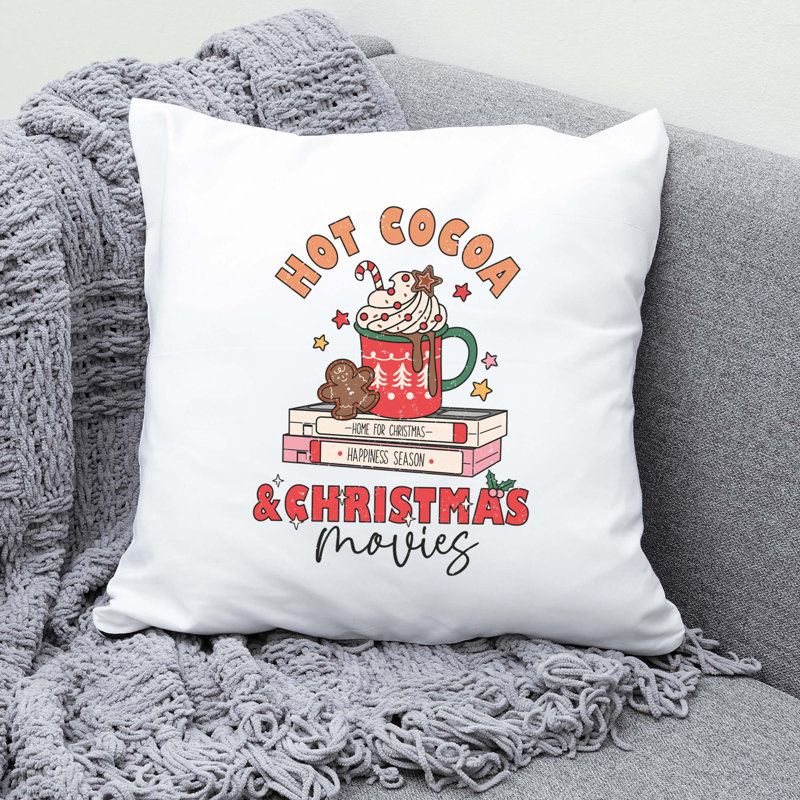 Christmas_Distressed_4 Reversible Throw Pillow, 20" x 20"