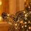Décoration de Noël extérieure en rotin 3D représentant une famille de rennes, 130 cm (51 po), avec lumières DEL blanc chaud et 3 pièces.