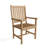 Tosca 4 - Person Teak Wood Patio Dining Set with Round Table