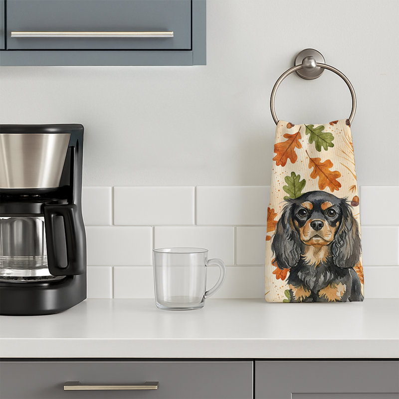 Serviette de cuisine tricolore Sheltie, Black and Tan English Toy Spaniel