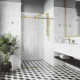 Elan E-Class 52-56" W x 76" H Sliding Frameless Shower Door with 3/8" Clear Glass