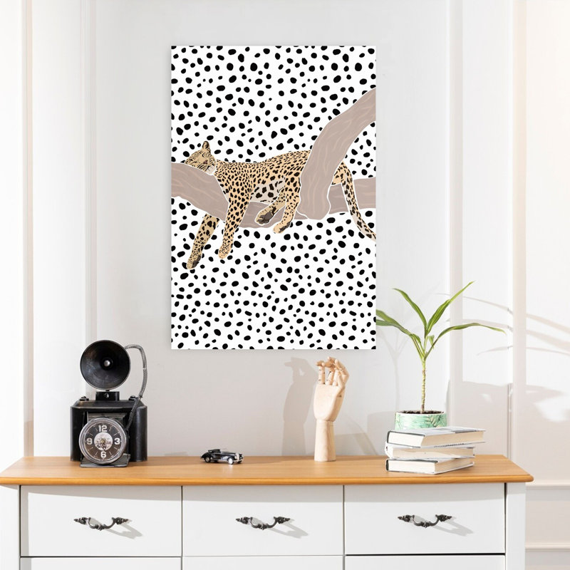 Art contemporain, art contemporain abstrait girafe, H 24 po x l 16 po