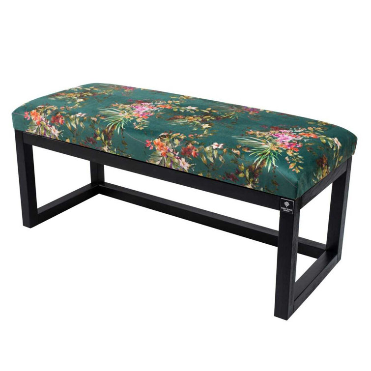 Velvet Upholstered Bench