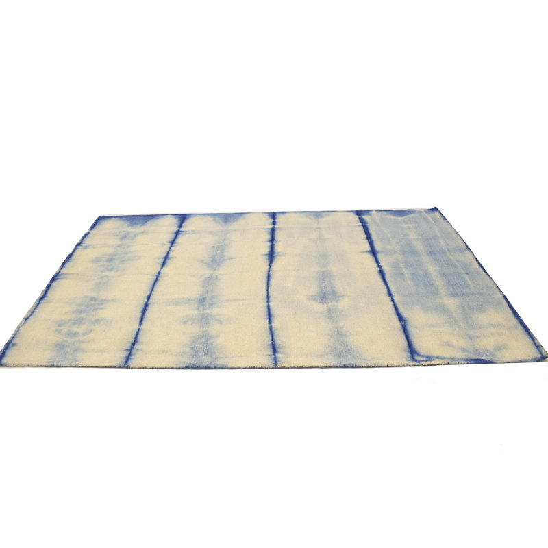 Tapis oriental crème / bleu moderne 5 x 8