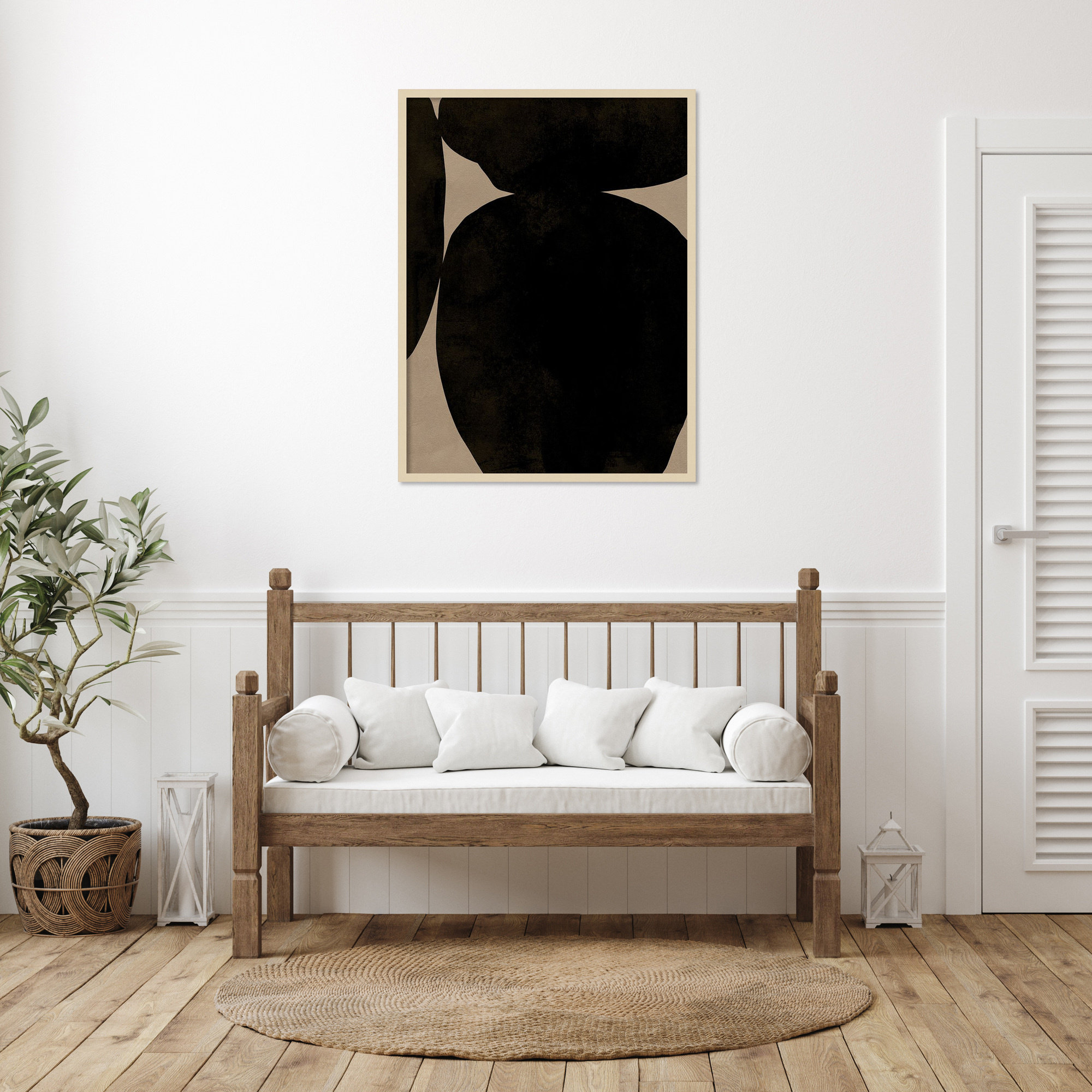 Heirloom Orbs II by Jacob Green, 41" H x 31" W x 1" D, Brown